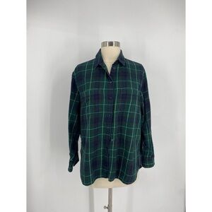 Madewell Plaid Long Sleeve Button Down Shirt